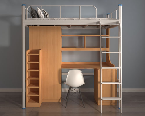 一般單人雙層鐵床是多重？